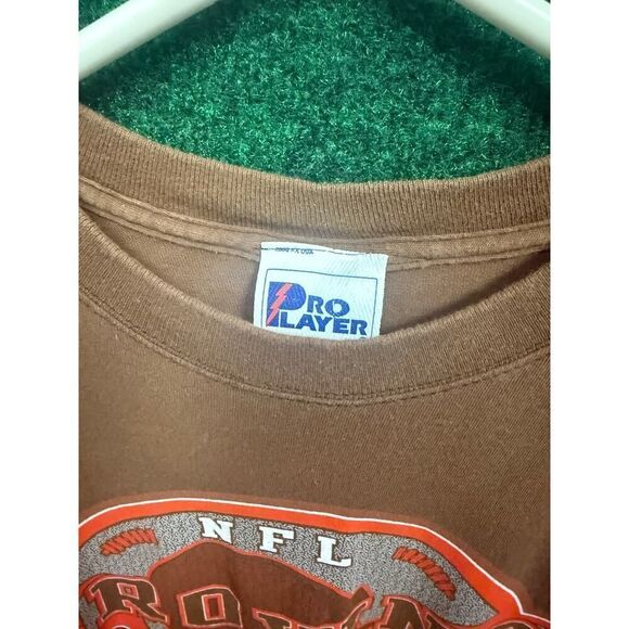 90s Cleveland Browns NFL T-Shirt Sz XL Pro Player - Picture 3 of 7